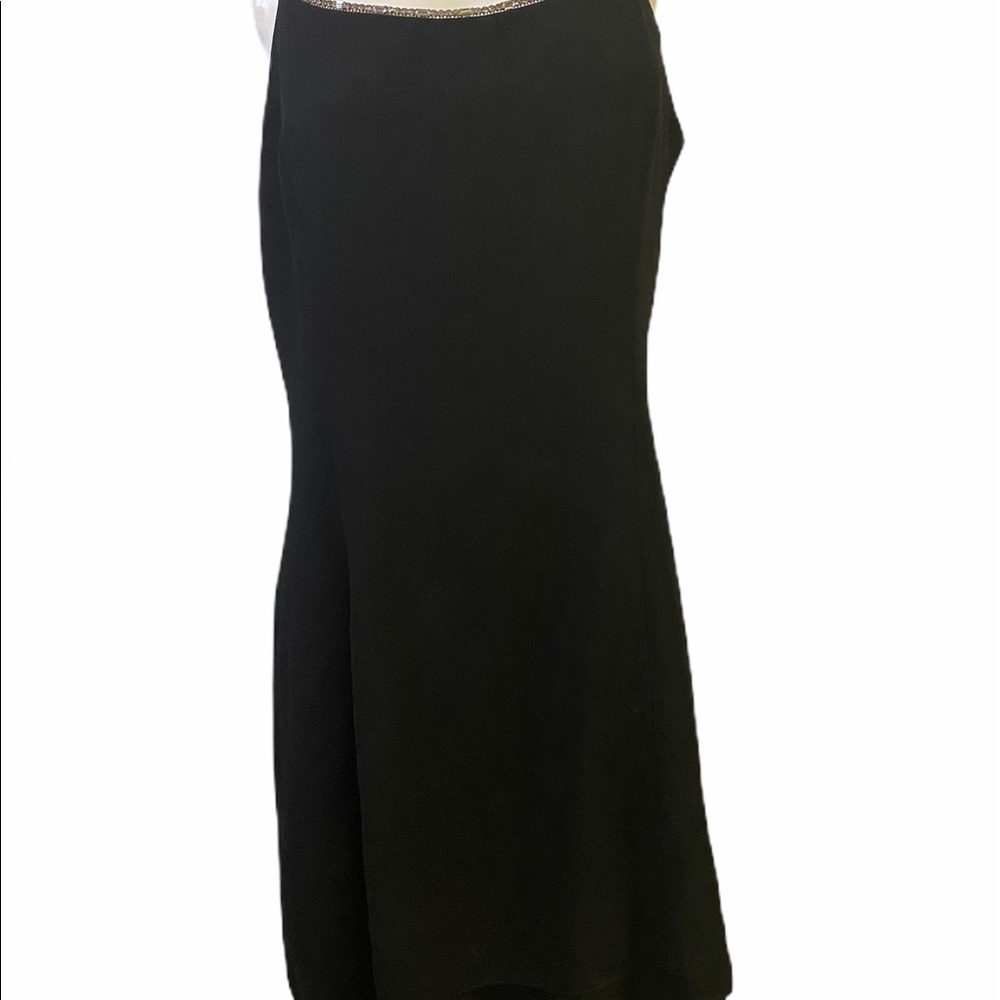 Black Beaded Spaghetti Straps Evening Gown 15 16‎ Holiday Dress Party Dress - Picture 3 of 16